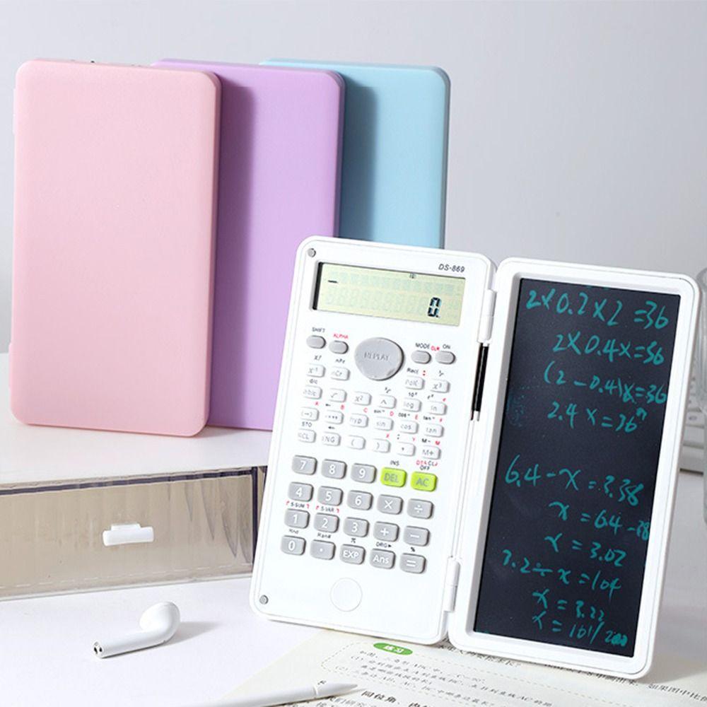 2 in 1 Scientific Calculator 6-inch Large Screen Display Function Calculators with Tablet Portable Erasable