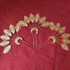 Gold Thai Hair Sticks Flower U-shaped Hair Fork Vintage Thai Metal Leaves Hairpin  Women