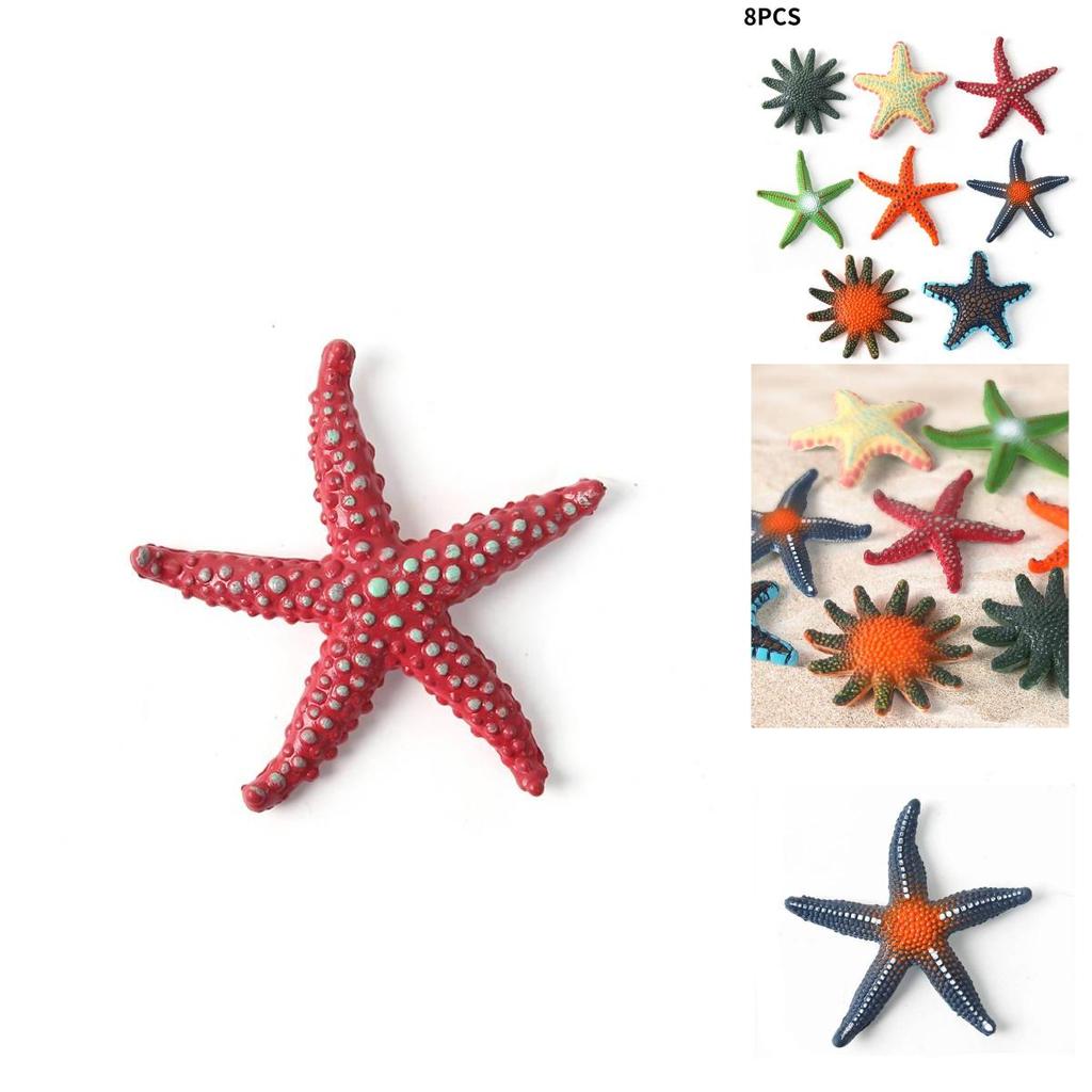 Modelli Autentici di Animali Stella Marina Per Bambini Giocattoli Educativi da Spiaggia Set Colorato in PVC