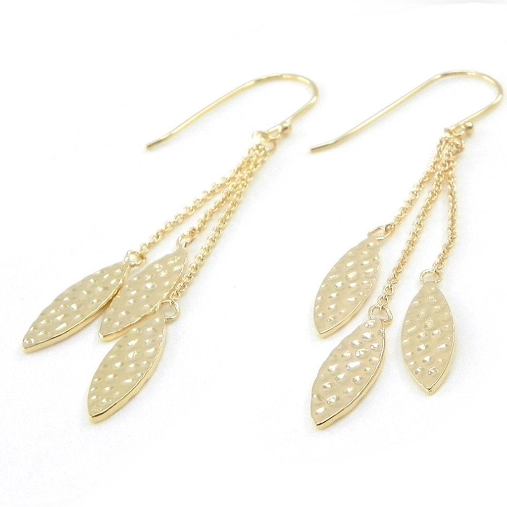 Les Trésors De Lily [F6270] - Gold Plated 'Choreography' Earrings