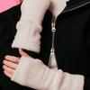 KOLEAT [Fur ver.] Fleece Knit Hand Warmer (WHITE) Fall/Winter Gloves ver.