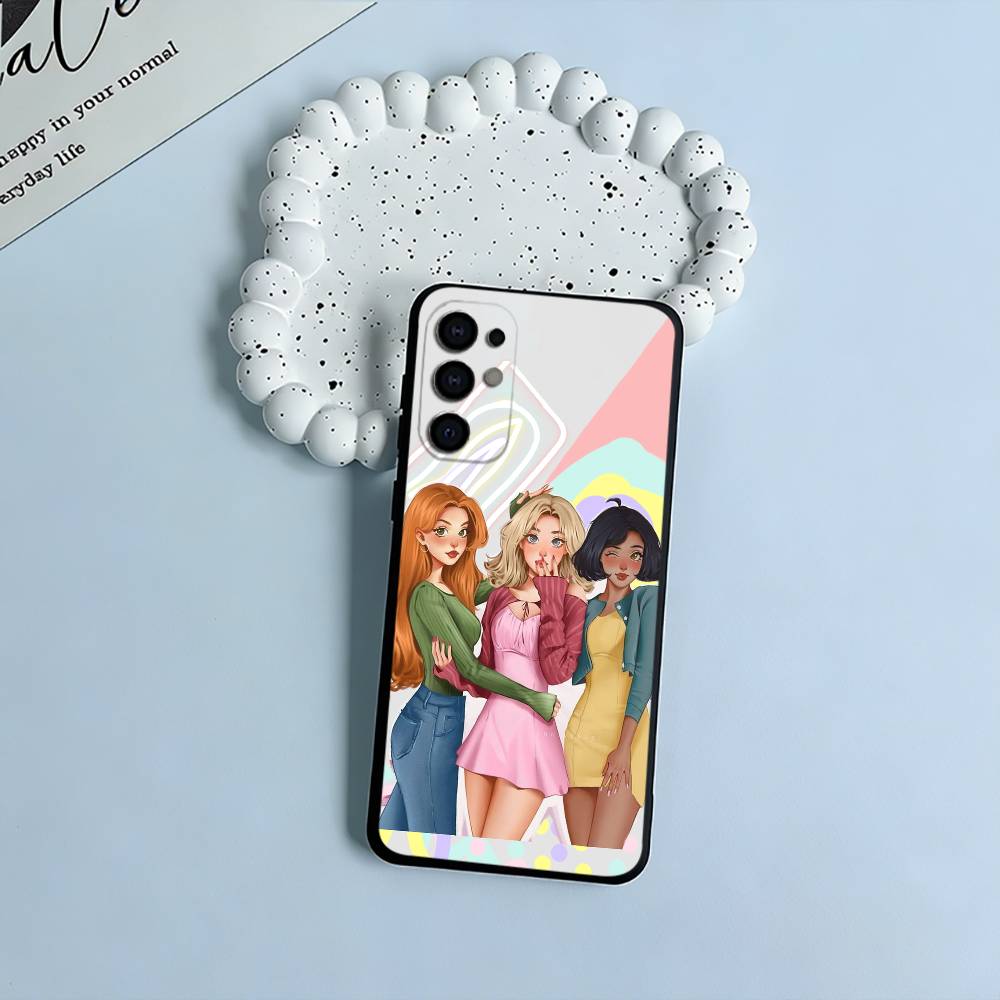 

Classic animation T-Totally- Spies Soft Silicone Case for Samsung S25, S24, S21, S22, S23, S30, Ultra, S20, Plus, FE, Lite-Black Samsung S21 S305G