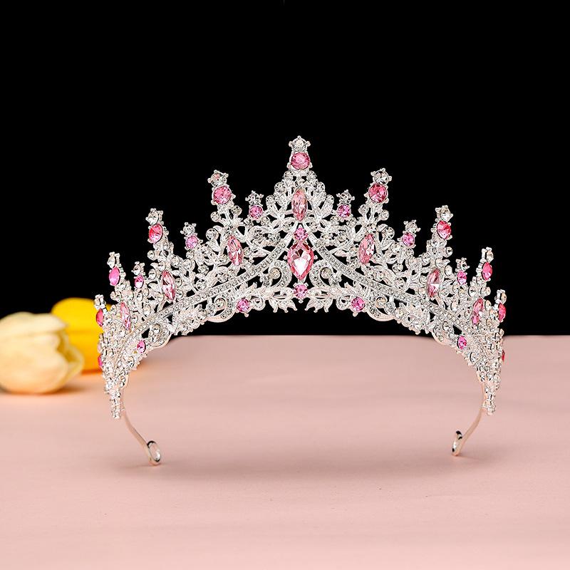 Bride's Crown Headband Wedding Korean Birthday Gift Adult Gift Crystal Crown Princess Dress Hair Accessory