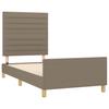 Vidaxl Struttura Letto Senza Materasso Taupe 90X190 Cm Tessuto