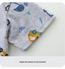 Boys' Short Sleeve Cartoon Car Print Knit Cotton T-shirt