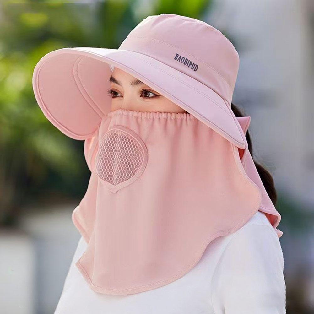 Breathable Sun Hat Lightweight Bucket Hat New Sunshade Scarf Hat  Women