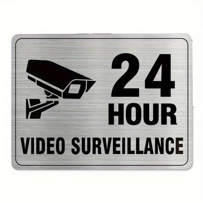 Security Camera Alert Aluminum Sign H Weatherproof Video Surveillance for Home Office Retail Use