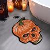 Halloween Imitation Cashmere Bath Mat, Absorbent and Non-Slip Bathroom Rug, Shower and Tub Mat, Home Decor