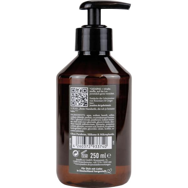 Jean&Len Alchemist Rosmarin-Ingwer Flüssigseife Handwaschmittel 250ml