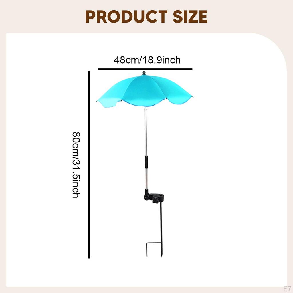 Parasol, Compact And Practical Shade Cover with Ground Stake, Ideal for Gardens, Flower Beds