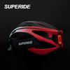 Casco de Bicicleta de Carretera Recargable Superide para Hombres y Mujeres Casco de Ciclismo con Visera y Luz Trasera Casco Deportivo para Bicicleta de Montaña MTB con Gafas
