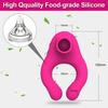 Vibrating Cock Ring Delay Ejaculation Penis Ring Vibrator Clitoral Licking Sucking Vibrator Sex Toy For Couples Adult Goods