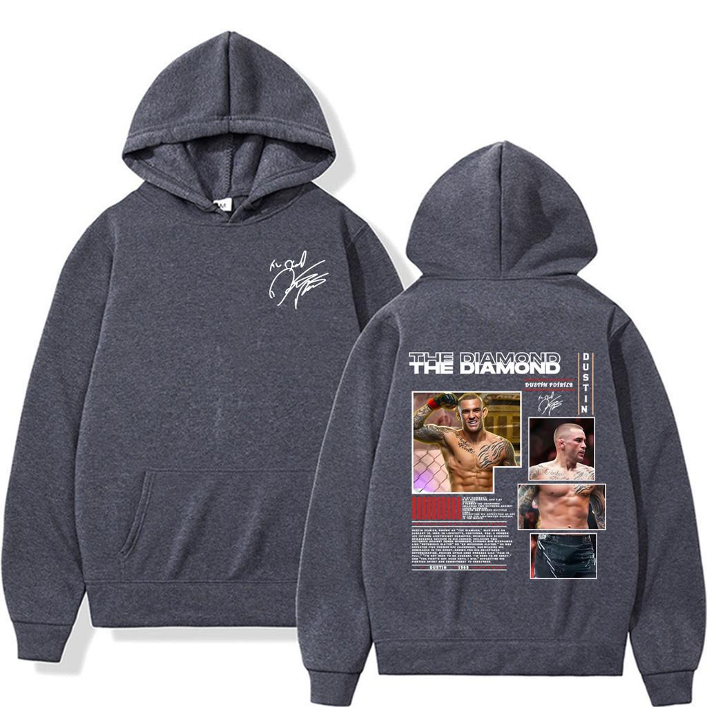The Diamond Dustin Poirier Graphic Hoodie Men Women Fashion Violence Aesthetic Sweatshirts Hoodies Pullovers