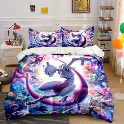 Legendäres Kampf-Anime-Design Bettwäsche Bettbezug Set (1*Bettbezug 2*Kissenbezüge, ohne Bettdecke)