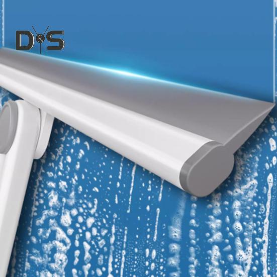Window Squeegee Double-Sided Design Glass Doors Water Wiper Excellent Cleaning Power Window Cleaner Tool