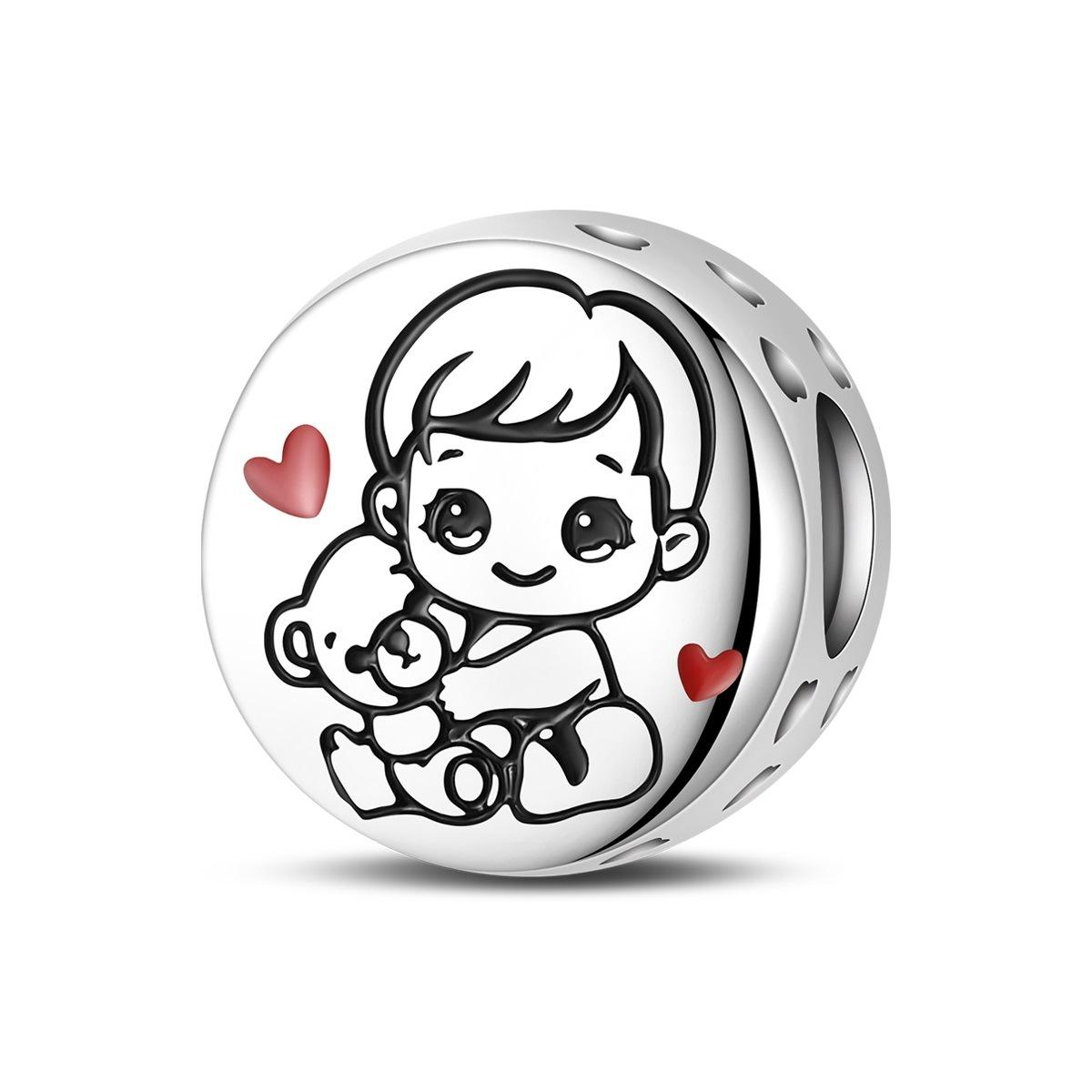 2026 Glamour Pendant Animal Baby Elephant Cat Swan Beaded DIY Jewelry Bracelet Accessories 925 Silver