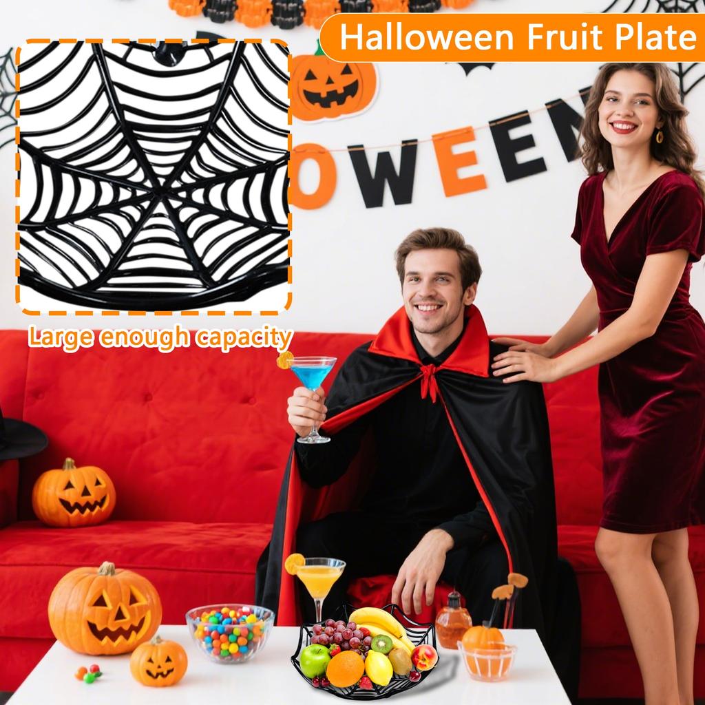 Halloween Decoration Spider Fruit Platter Ornament