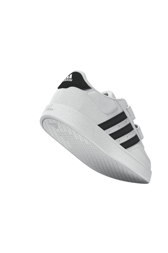 Adidas Breaknet Lifestyle Court Velcro Boys and Sizes Footwear Black Cm Kids' Sneakers, Two-Strap, Closure, Girls, 12-16.5cm, LSJ09, White/Core