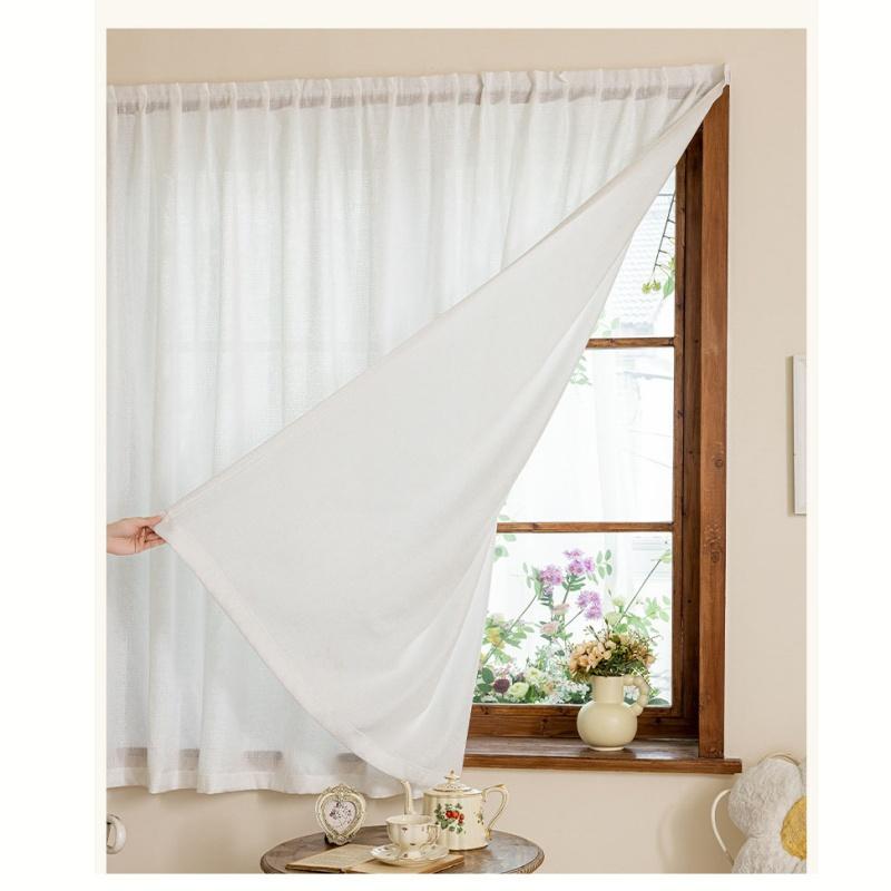 Magisches Klebeband Selbstklebend Halbtransparente Vorhänge Sichtschutz UV-Schutz Sonnenschutz Fensterbehänge Lichtfilternd Schlafzimmer Wohnzimmer Dekoration