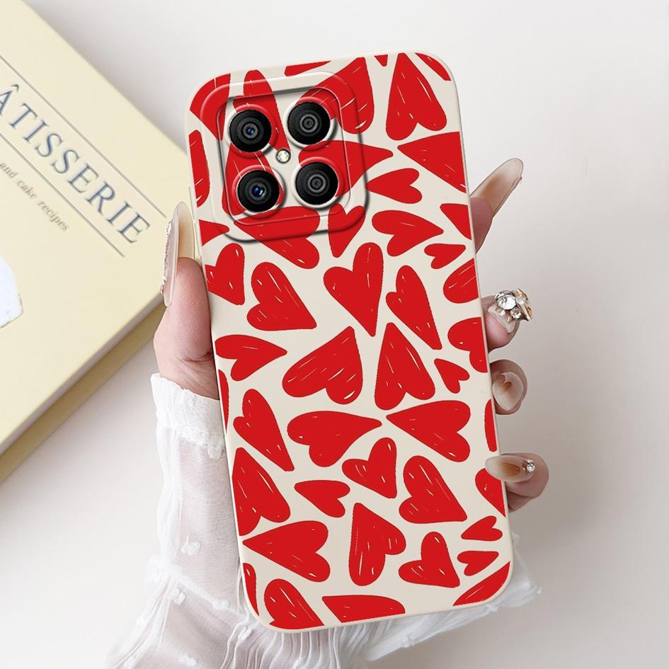 For Honor X6 X8 5G Case Popular Flower Bowknot Soft Silicone Shockproof Bumper For HonorX8 HonorX6 TFY-LX1 VNE-LX1 VNE-N41 Cover