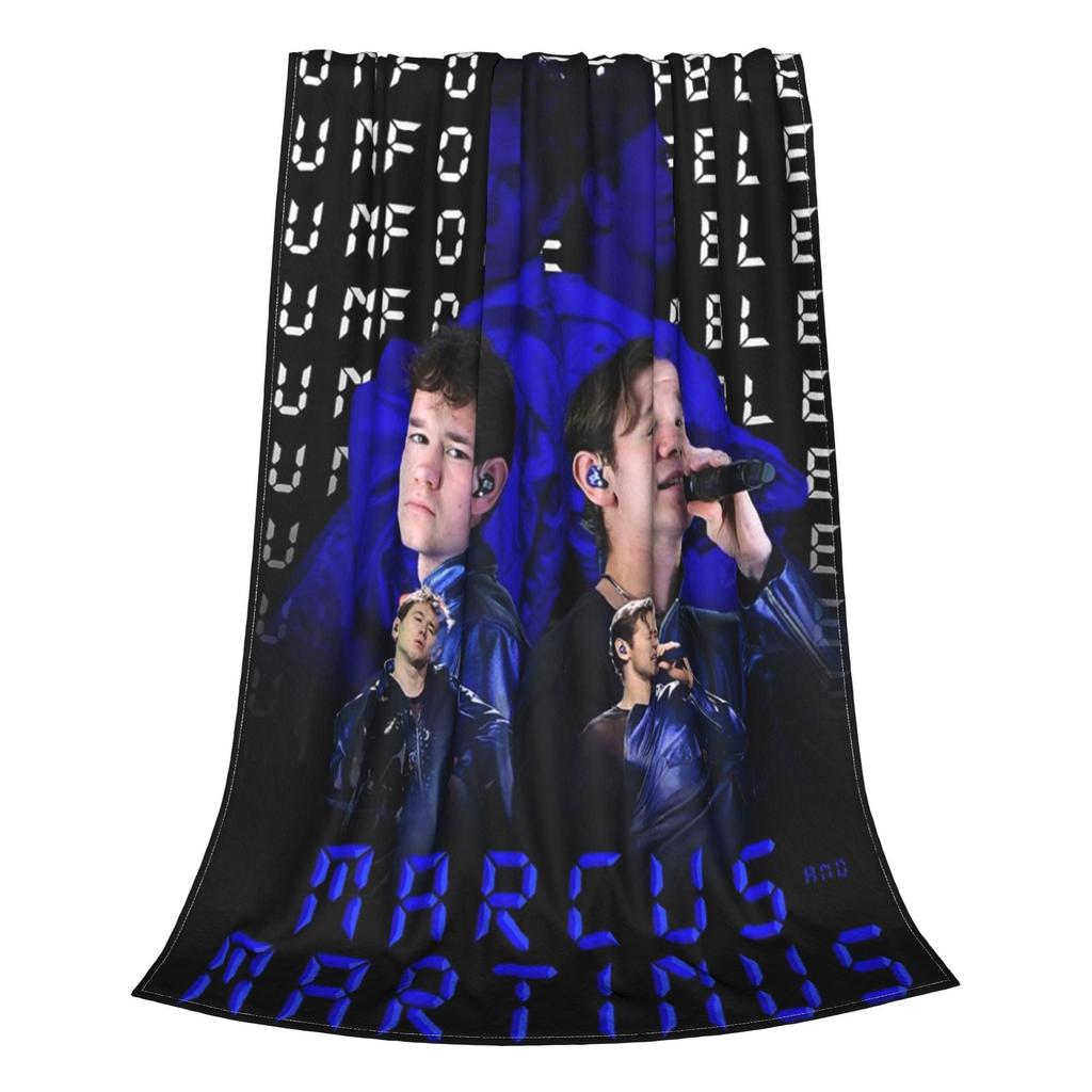 Flannel Throw Blanket Marcus And Martinus Unforgettable Eurovisions Sweden Plush Blankets Sofa Bedding for Bedroom Travel