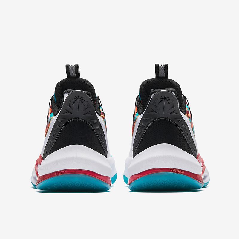 Anta Kids Elite Basketball Shoes Men sneaker White Black Vibrant-Red 312511116-1