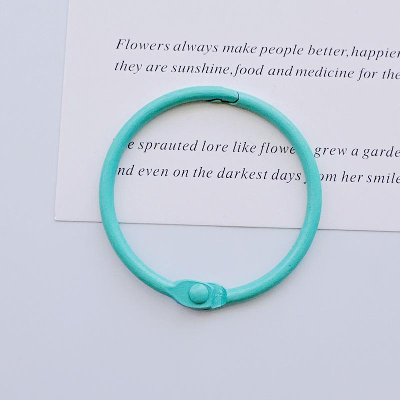 45mm Colored Macaron Keychain Ring: DIY Jewelry & Book Page Accessory