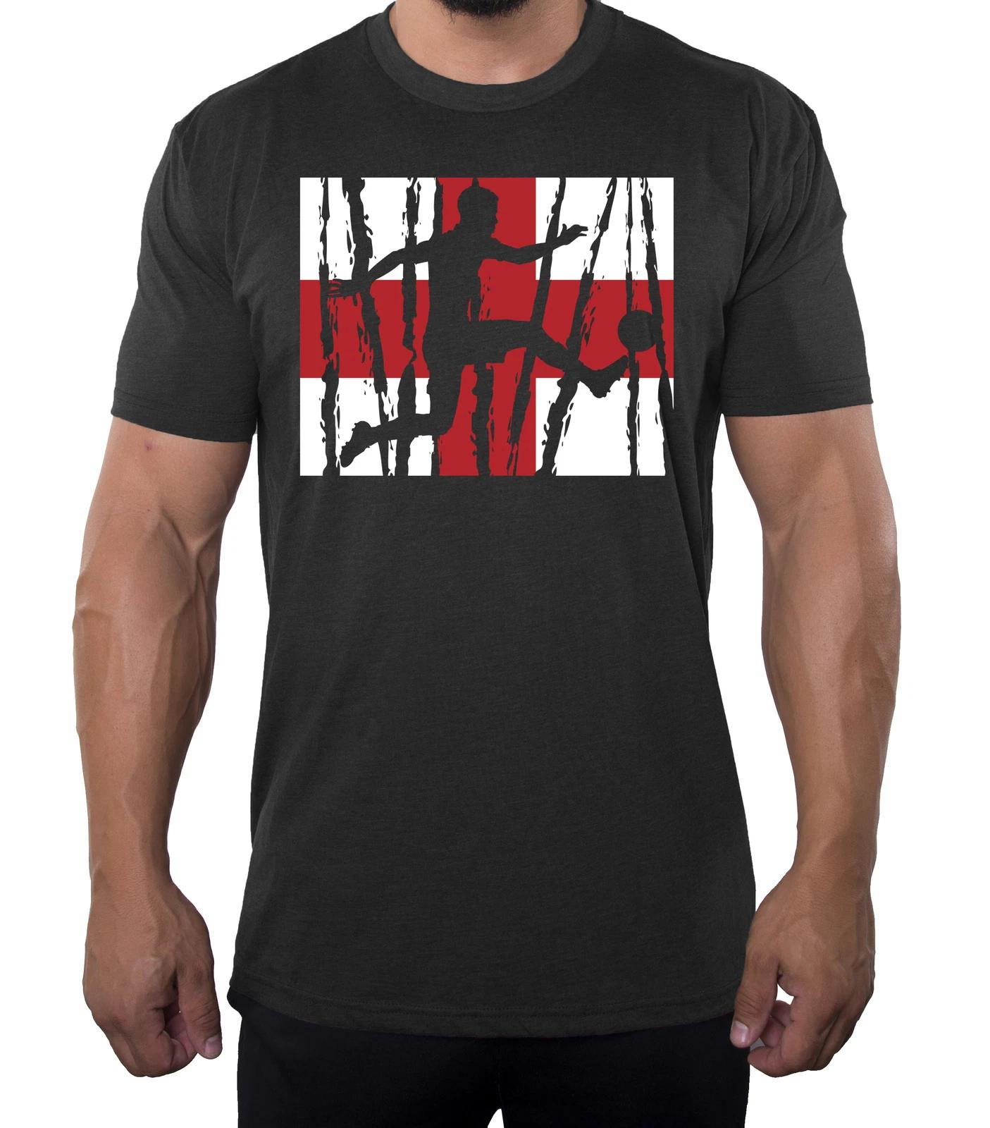 England Soccer Pride T-Shirt, England Flag Tee, Men s Soccer Shirts M