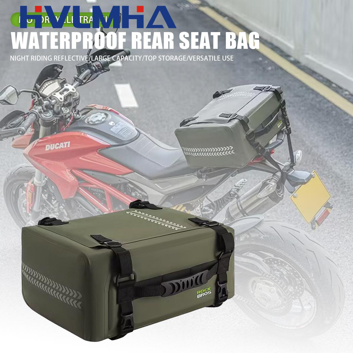 

Велосипедная сумка на задний багажник, водонепроницаемая, 30 л, большой вместимости, грузовая сумка, многофункциональная мотоциклетная сумка, велосипедные аксессуары