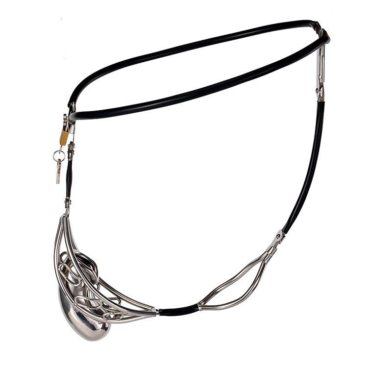 Stainless Steel Invisible Chastity Pants Sex Toys For Women Men With Lock Adjustment Chastity Plugs Anti Wolf Sexual Products