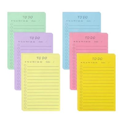 300 Sheets Colorful Notes Paper 6x4Inch Wide Lined Adhesive Note Paper Reminders On Fridges Notebook Calendar Planner