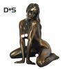 Statua di donna sexy da 5 pollici in resina, figura femminile nuda, statua da tavolo, scultura per comodino, caminetto, amanti dell'arte e collezionisti