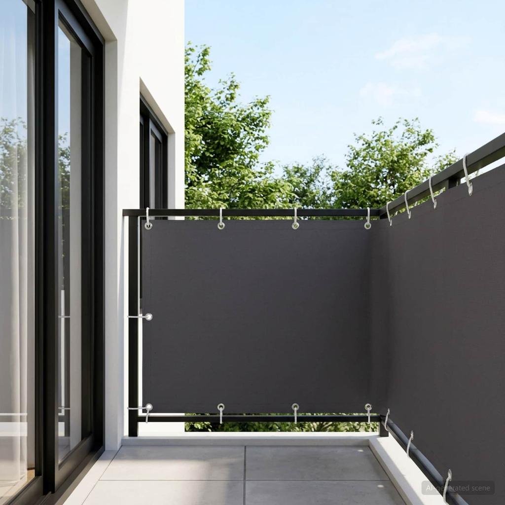 Balcony Privacy Screen 150 X 700 Cm Fabric with PU Coating