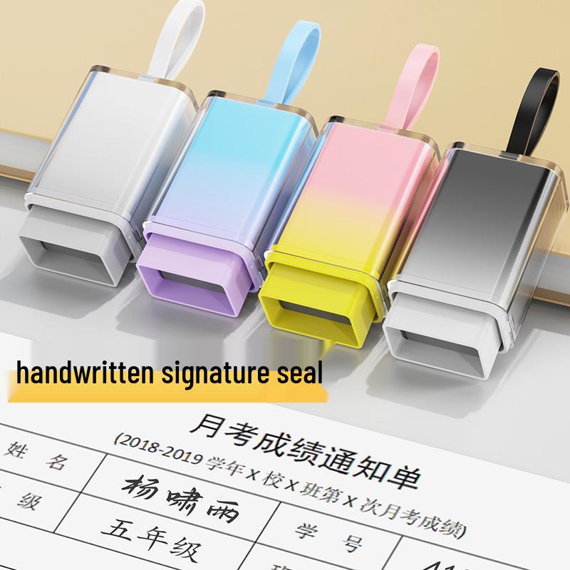 Personalized Name Stamp and Handwritten Signature Seal, Custom Engraving 10,000 Uses