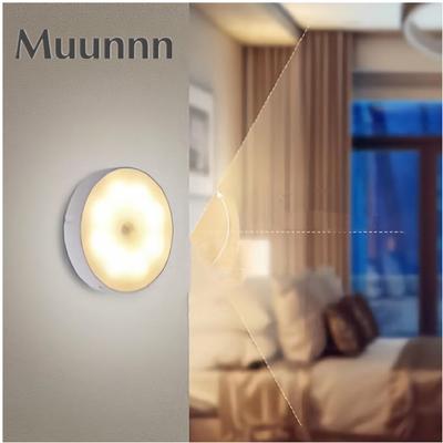 Sensor de movimento luz usb luz noturna lâmpada led com interruptor recarregável indutor luzes para cozinha escadas corredor armário quarto