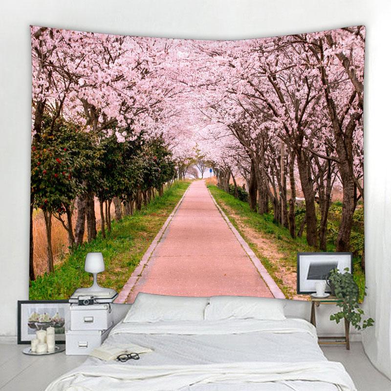 Natural Wall Tapestry Mandala Garden Landscape Bohemian Room Decoration Psychedelic Tapiz Hippie Bedroom Cloth Carpet 8 Sizes