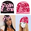 Fashion Letter Beanie Hat for Women Men Comfortable Knit Hat PullOver Cap Girls Y2K Skull Cap Sport Hat Adult Headdress