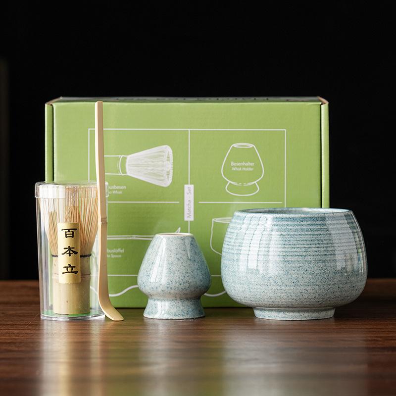 Japanese Matcha Blender Set Bamboo Whisk Teaspoon Brush Teaspoon Kiln Tea Tool Sets Indoor Drinking tea Brewing