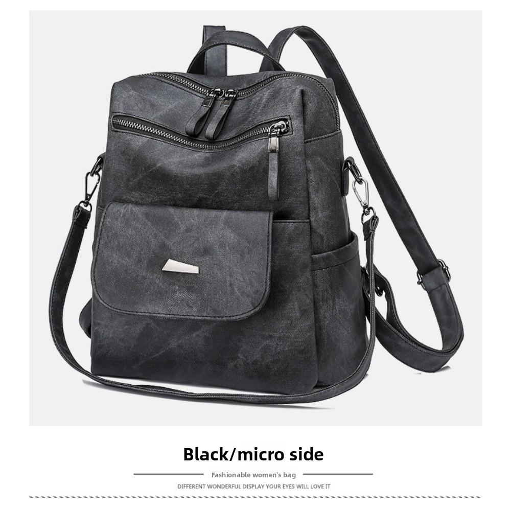 Backpack Backpack Women's Large Capacity Women's Backpack Backpack Women's Bag PU Women's Bag