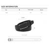 Benovero Leather Black Satin Logo Automatic Belt Bmg1acb1232k1