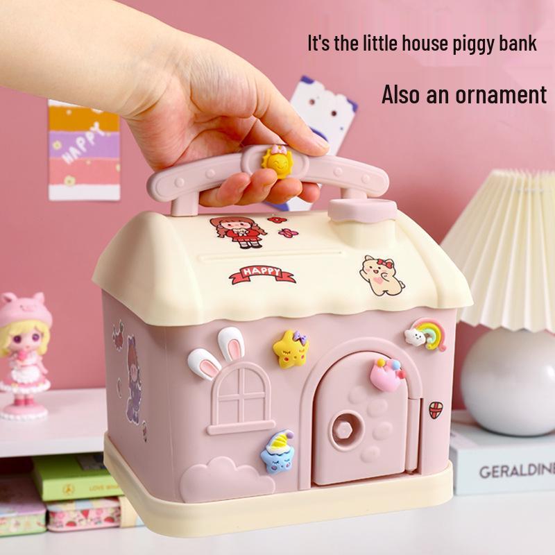 2023 Secure Kids' Piggy Bank with Lock - One-Way Savings Box, Ideal Student Gift