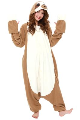 SAZAC Fleece Kigurumi Preguiça Adulto Tamanho Único Serve Para A Maioria 2784