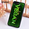 Krajews Vegan Vegetarian Quote Phone Case Cover For IPhone 18 17 Air 16 15 14 plus 11 12 13 pro max coque Shell Fundas