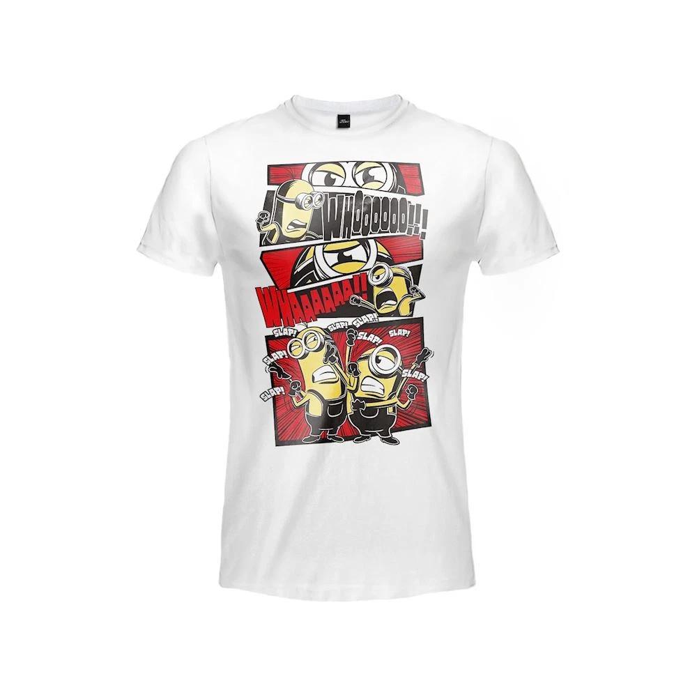 Minions T-Shirt - Kung Fu - Original Official Despicable Me White- L