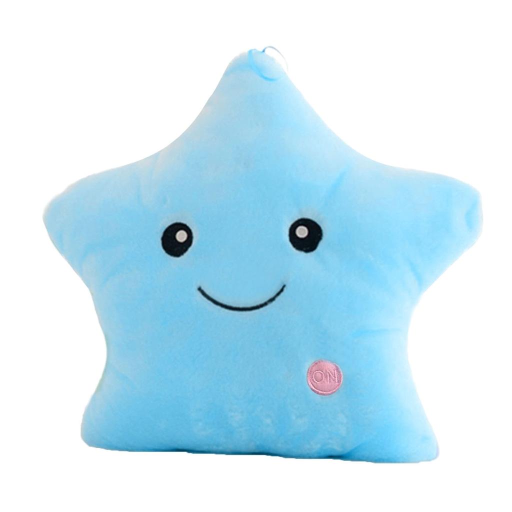 Colorful Five-pointed Star Luminous Glowing  Soft Plush Children Cute Toy