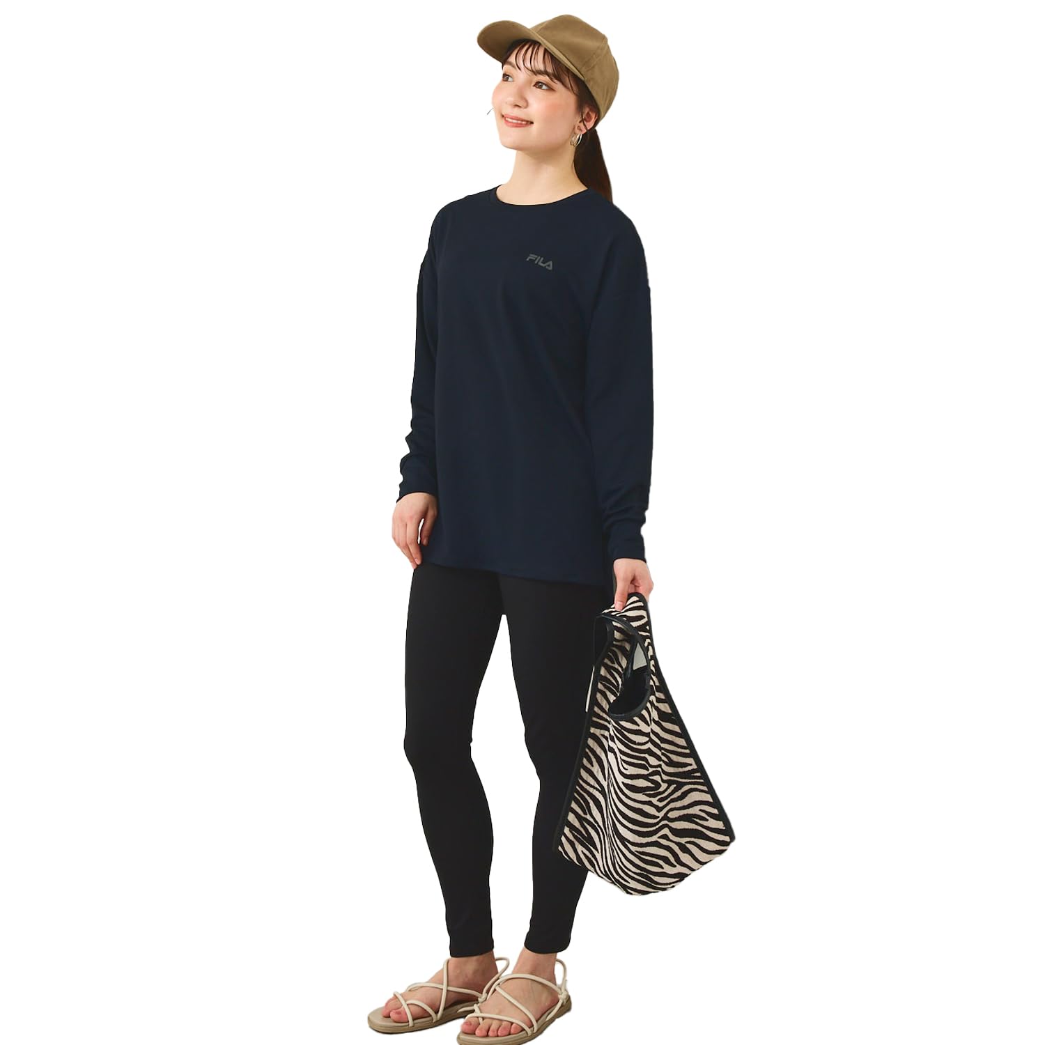 

Fila Amphibious Fitness Swimsuit Rash Long Sleeve and Size Large Women s Set, Guard, T-Shirt, Leggings, 343060, Black,