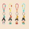 Silicone Rubber Cartoon Dolls Pendant Bag Hanging Car Key Ring Chinese Style Keychain  Gifts