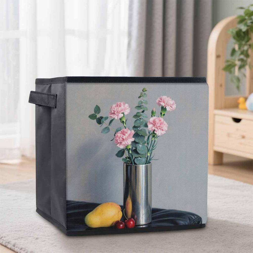 Flowers and Fruits 5D Diamond Painting Storage Basket Full Round Drill Mosaic Diamond Embroidery Cross Stitch Kits Home Decor Home Decor
