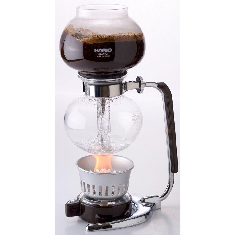 HARIO Coffee Siphon, Moka, 3-Cup Capacity, Made in Japan, MCA-3