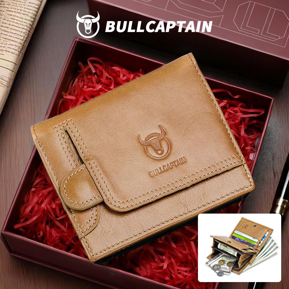 Herren Geldbörse und Kartenhalter aus echtem Leder